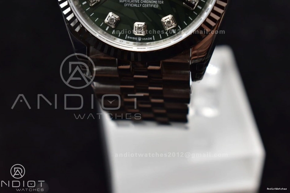 573 DateJust On VSF Steel Dial Diamond VS Timeless Jubilee Edition 904L Bracelet 1:1 SS 126234 Best 36 Green 0925